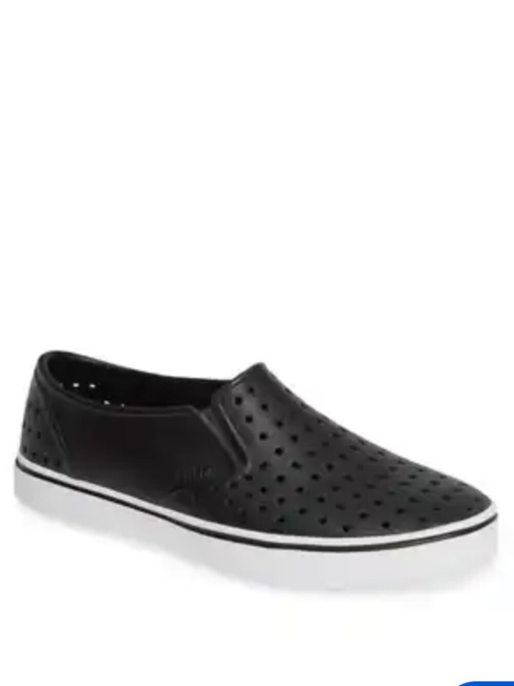 NATIVES, NWOT, black and white size J3, "Miles" slip on shoes, unisex
